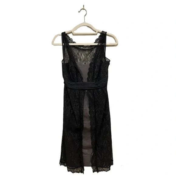 Anthropologie Moulinette Soeurs Black Lace Shadow Canopy Dress
